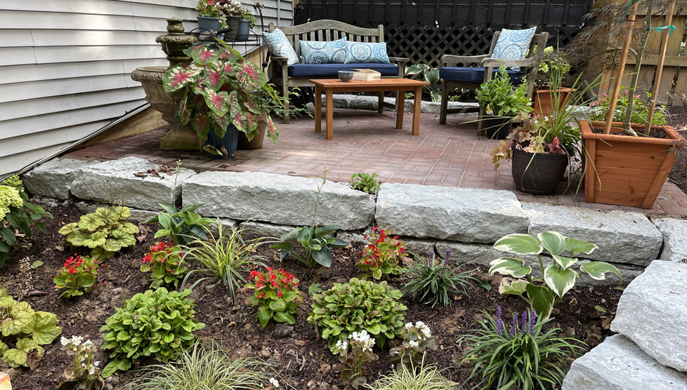 Finished west patio